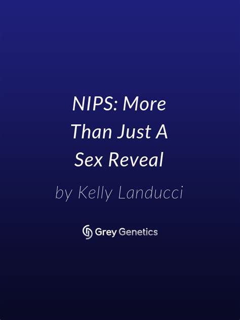 Nips More Than Just A Sex Reveal Grey Genetics
