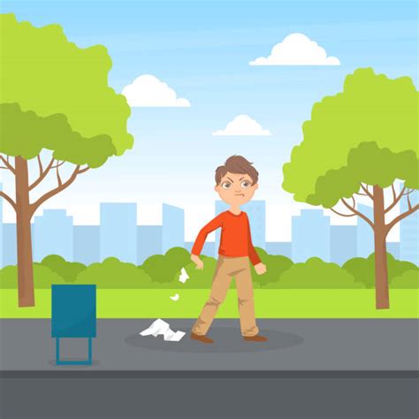 Child Littering Illustrations Royalty Free Vector Graphics And Clip Art