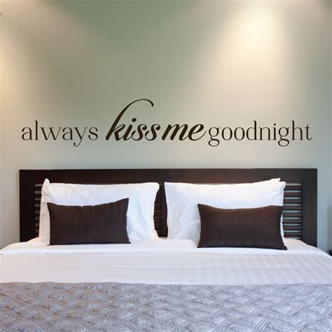 Always Kiss Me Goodnight Always Kiss Me Goodnight Decal Etsy