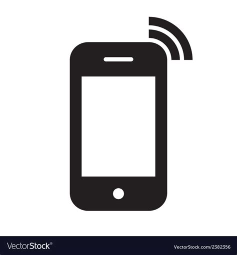 Mobile Phone Icon Royalty Free Vector Image Vectorstock Wallpaperiphone