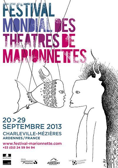 Affiche du Festival des Théâtres de Marionnettes à Charleville Mézières