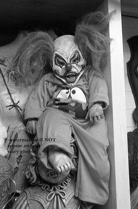 4x6 Vintage Creepy Clown Evil Grin Photo Freak Scary Child Etsy