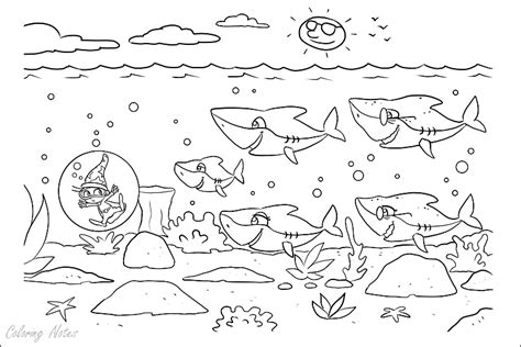 Baby Shark Big Show Coloring Pages