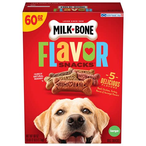 Milk Bone Flavor Snacks Large Dog Biscuits Flavored Crunchy Dog Treats
