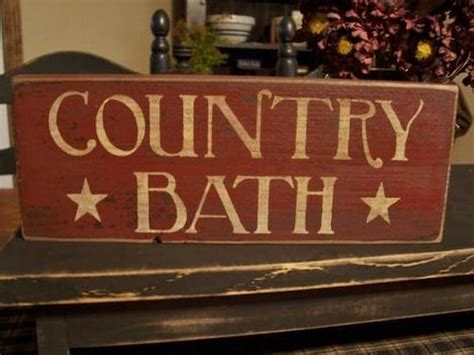 Country Bath Wood Sign Bath Sign Country By Daisypatchprimitives