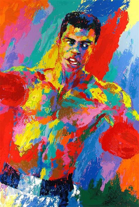 Leroy Neiman Muhammad Ali Athlete Of The Century Painting