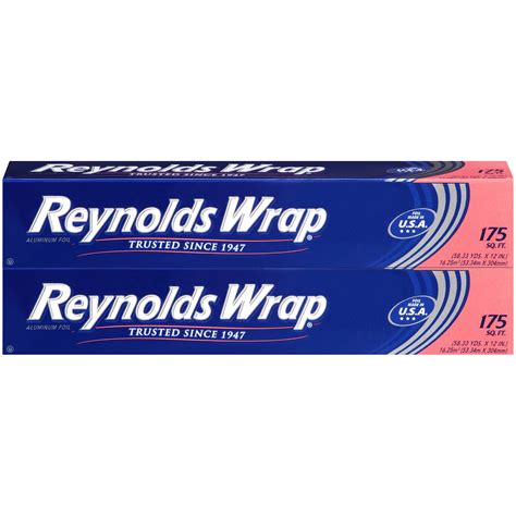 Rolls 70 Sqft Pack Of 3 Reynolds Wrap Non Stick Aluminum Foil Paper And Plastic Disposable Food