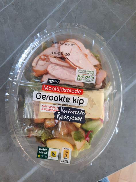 Kant klaar 58 2x Maaltijdsalade met kip Caesar en gerookte kip