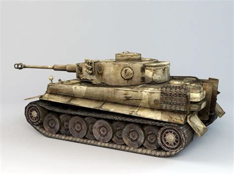 Tiger Tank Ww2 3d Model Autodesk Fbx Files Free Download Cadnav