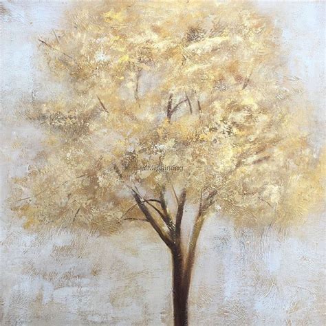 Gold Tree Paintingtextured Wall Arttree Of Life Textured Etsy Norway