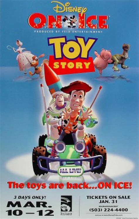 Disney On Ice Toy Story Vintage Concert Poster From Portland Rose