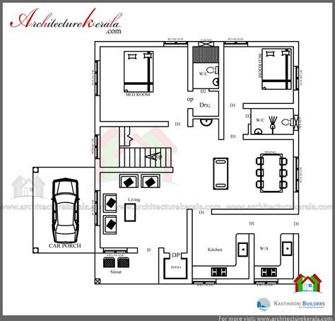 3 Room House Plan