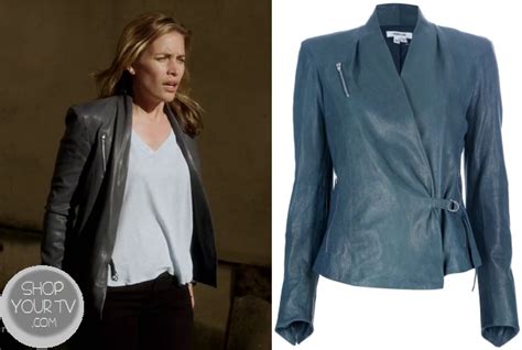 Covert Affairs Season 4 Episode 5 Annie S Blue Leather Jacket Shop Your Tv