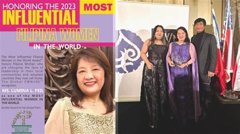 Lumina Peil Cordilleran Honored As One Of 2023 S Most Influential Filipino Women Igorotage