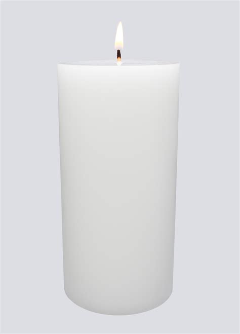 Mainstays Unscented Pillar Candles 3 Pack 3x6 Inches White