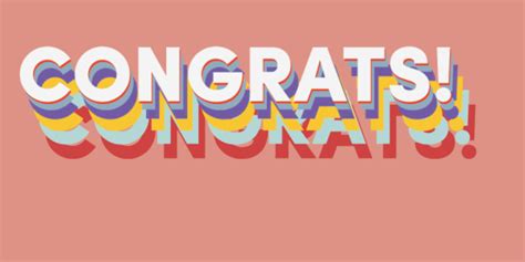 Congratulations Congrats  By Susu Find And Share On Giphy