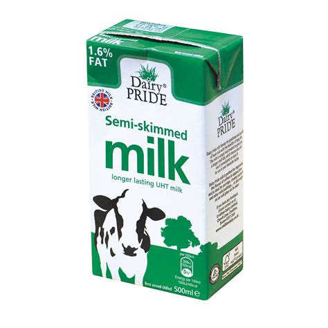 Dairy Pride Semi Skimmed Milk Uht 500ml Ref 256419 Pack 12 Warrens