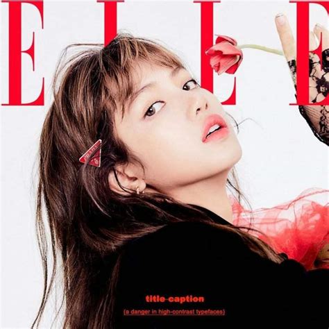 blackpink lisa stars the nww cover of elle korea magazine february 2020