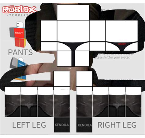 Transparent Roblox Template Pants