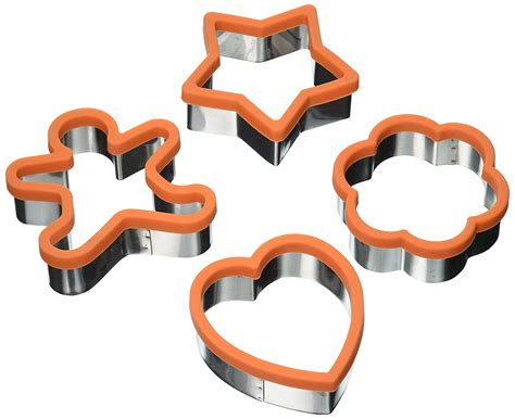 Uniware Large 3 Inches Stainless Steel Cookie Cutter Set Of 4 Heart