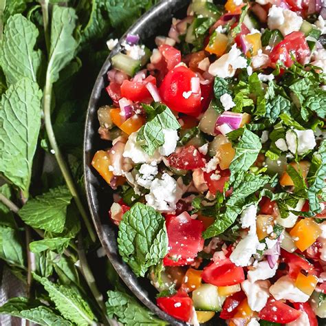 Persian Mint And Feta Salad Recipe Cooking With Bry