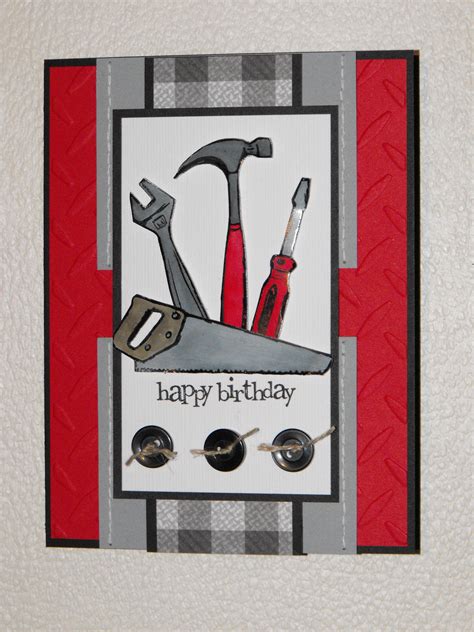 Stampin Up Totally Tool Bday Cards Birthday Cards For Men Male Birthday Valentines Day Cards