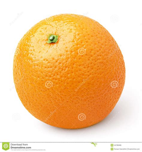 Ripe Orange Citrus Fruit Isolated On White Stock Image Image Of