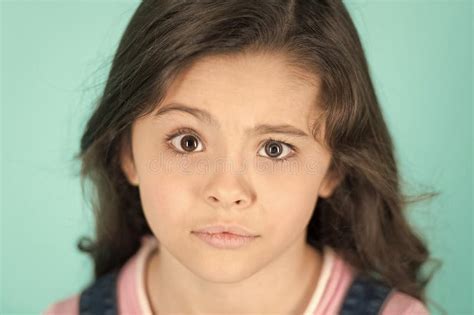 Cute Little Girl Surprised Stock Image Image Of Caucasian 135607071