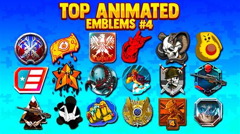 Best Animated Emblems In Modern Warfare Part 4 Rare Youtube