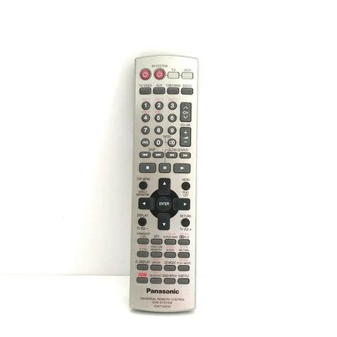 Panasonic Eur7722x40 Silver Universal Dvd System Remote Control Tested