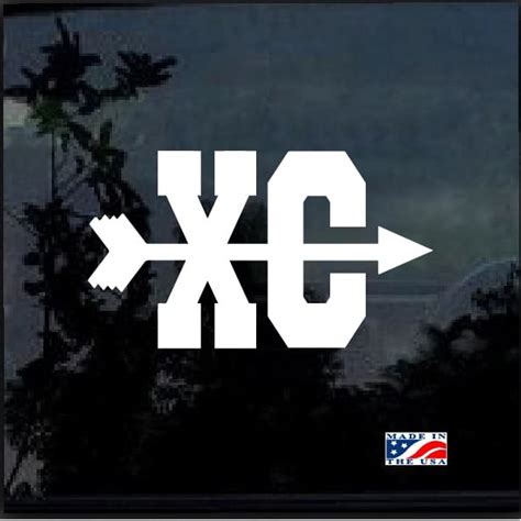 Cross Country Xc Symbol Window Decal Sticker Custom Sticker Shop