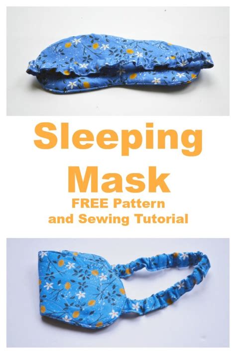 Pin all layers together and sew, using a ½ seam allowance and leaving a 3 hole that is centered along one of the long Sleeping Mask Sewing Tutorial - On the Cutting Floor ...