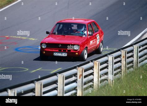 Racing Enthusiast Driving Car Around Nurburgring Germany Which Has Been