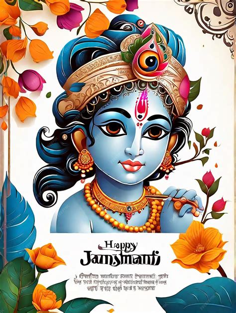 Premium Ai Image Happy Janmashtami Lord Krishna In Janmashtami