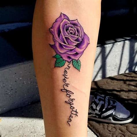 81 Pretty Purple Rose Tattoo Ideas 2024 Inspiration Guide