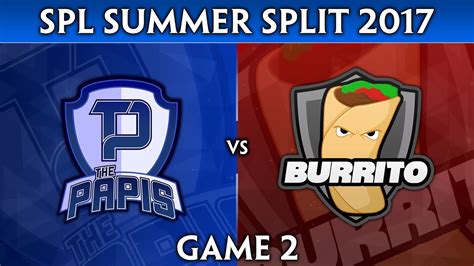 Smite Pro League Summer Split 2017 Eu The Papis Vs Burrito Game 2
