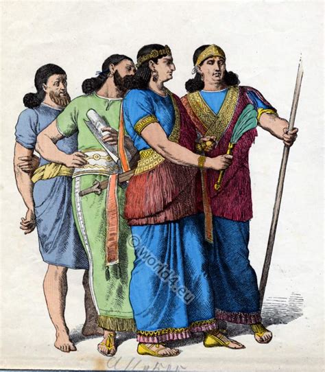 Assyrian Dresses 2000 Bc Citizens Nobility And Court Official