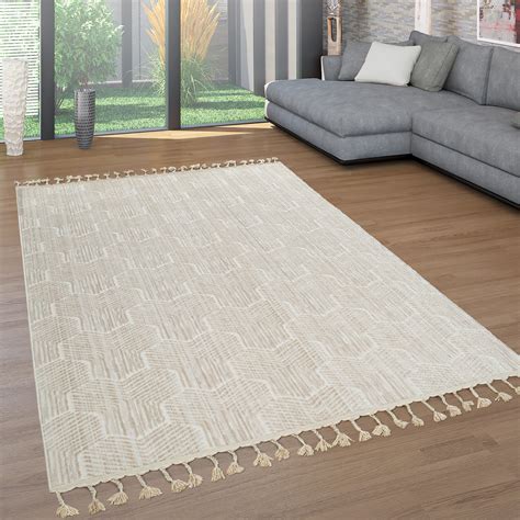 Hochwertige, einfarbige teppiche sind eine bereicherung für viele räume. Retro-Teppich 3-D Muster Kurzflor Beige | Teppich.de