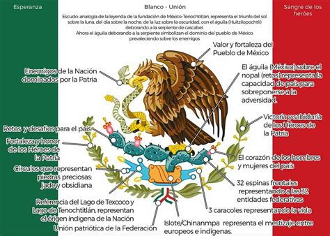 Significado De Los Detalles De La Bandera Simbolos Patrios De Mexico Historia De Mexico México
