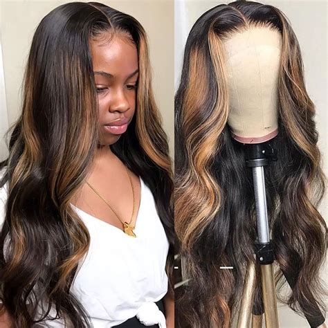 Highlight Body Wave Wig 13x4 Lace Front Wig Celie Hair