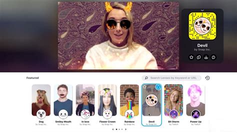 Les Filtres Snapchat D Barquent Sur Pc Et Mac Avec Snap Camera