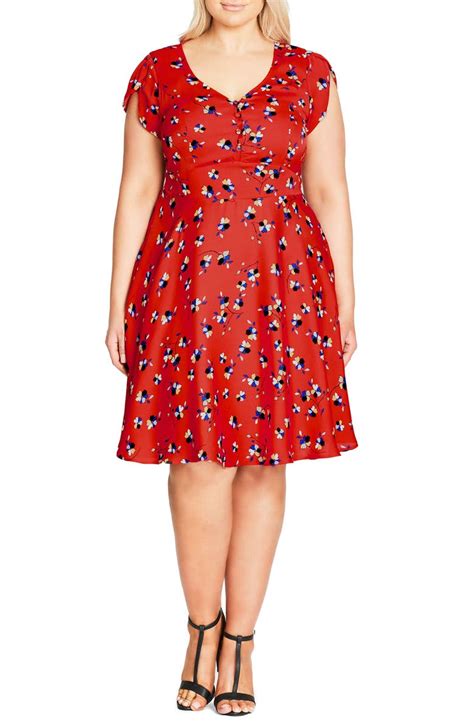 City Chic Cutie Pie Fit And Flare Dress Plus Size Nordstrom