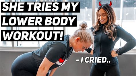 I Coached My Best Friend Through My Lower Body Workout Tears Will Fall Youtube