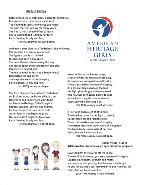Help Your Daughter Memorize The American Heritage Girls Oath And Creed