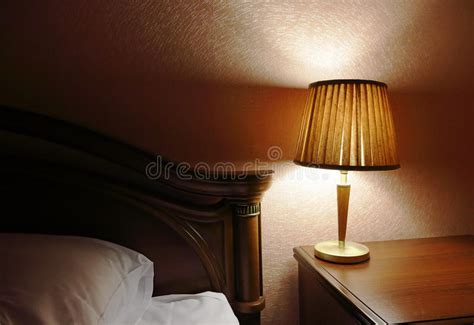 Table Lamp Stock Image Image Of Flower Lobby Shade 81800407