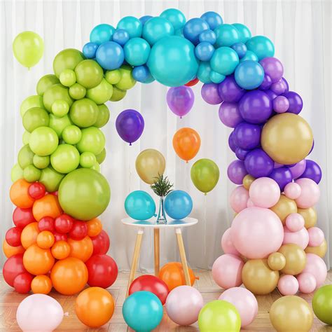 Buy Balloons Garland Arch Kit Pcs Rainbow Balloon Garland Balloon Arch Kit With Kinds
