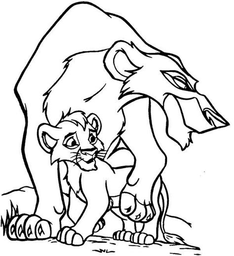Search through 623,989 free printable colorings at getcolorings. Scar And His Son The Lion King Coloring Page - Download ...