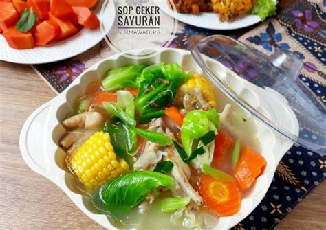 7 resep bumbu sayur sop enak, gurih dan bikin nagih. Resep Sop Ceker Sayuran oleh Sukmawati_rs - Cookpad