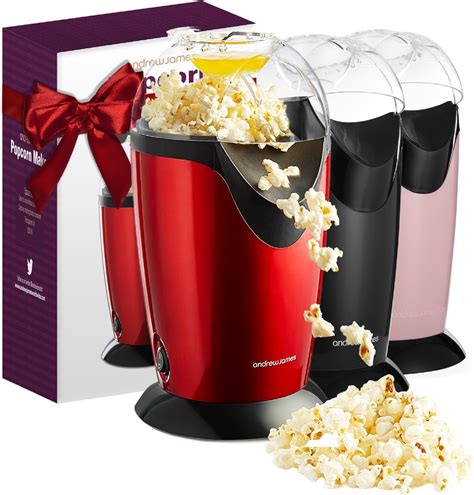 Andrew James Popcorn Maker Machine Healthy Air Popper Popcorn Machine