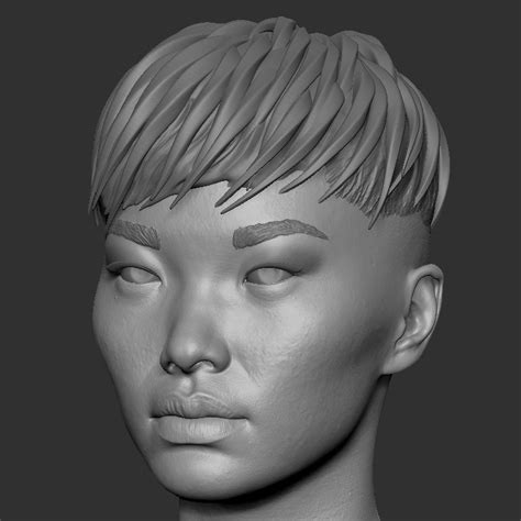 Alex Lashko 3d Art Asian Female Face